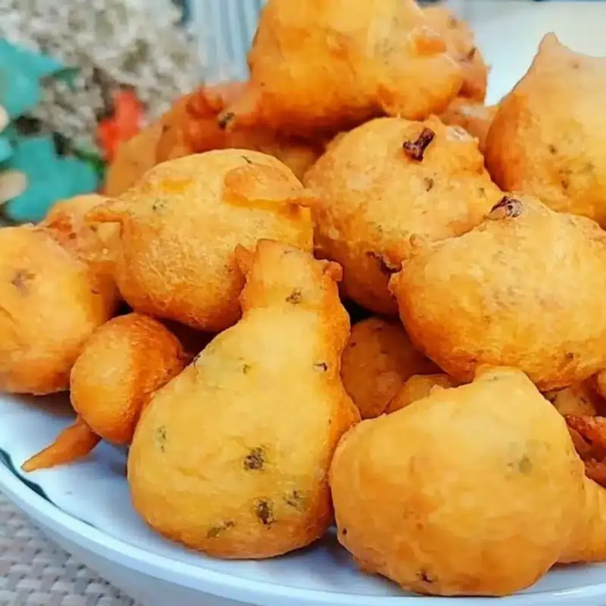 Bolinho de chuva salgado crocante e sequinho
